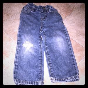 Toddler Boy Straight Cut Blue Jeans